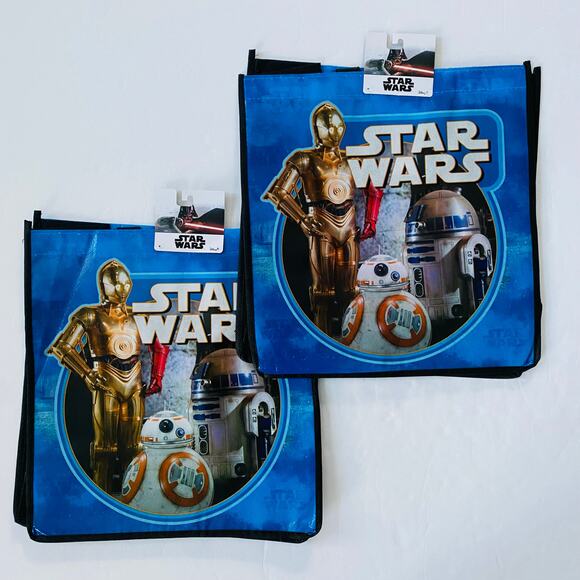 Star Wars | Droid R2D2 BB8 C-3PO Reusable Bags NTW - Picture 1 of 4